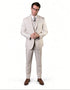 Mens Ticket Pocket Peak Lapel Double breasted Vest 100% Wool Tom Ford Style Modern Fit in Color "Tan" By Statement