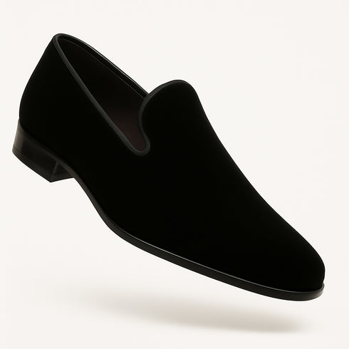 Lublin Velvet Black By Mezlan Made In Spain Brand