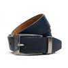 Marco Di Milano Lucca Belt Navy Leather Loafers