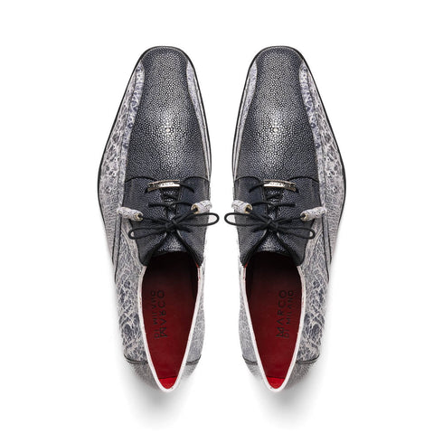 Marco Di Milano Lucca Newspaper Ostrich & Stingray Shoes