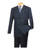 Navy Double Breasted Blazer Men's Dark Navy 6 Button Men's Double Breasted Suits Jacket Blazer - Dark Blue Suit Color - Dark Blue Suit Color
