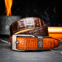 Marco Di Milano Luciano Belt: Cognac Brown Leather Loafer