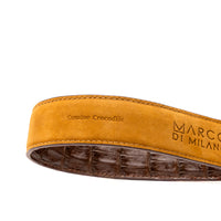 Marco Di Milano Luciano Belt: Cognac Brown Leather Loafer