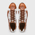 Marco Di Milano Lyon II: Brandy & White Leather Dress Shoe