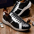 Marco_Di_Milano Lyon II: Black & White Leather Luxury Shoe