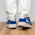 Marco_Di_Milano Lyon: Blue Leather & White Accent Dress Shoe