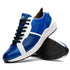 Marco_Di_Milano Lyon: Blue Leather & White Accent Dress Shoe