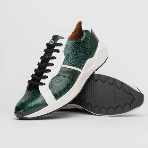 Marco Di Milano Lyon Ostrich Leg & Calfskin Sneakers