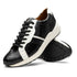 Marco_Di_Milano Lyon Black/White Leather Luxury Shoe