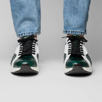 Marco Di Milano Lyon - Green & White Leather Loafers