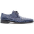 Mezlan Anderson Crocodile Derby Shoes Blue (13584-F)