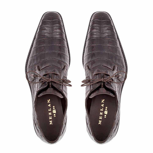 Mezlan Genuine Crocodile Brown Anderson Lace-Up (Copy)