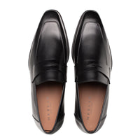 Mezlan Avenue Rubber Sole Penny Loafers Black (20910)
