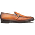Mezlan Salato Leather / Rubber Strap Loafer Dark Cognac (20965)