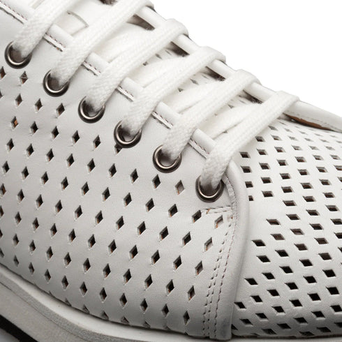 Mezlan Luce Perforated Sneaker White (21154)