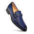 Mezlan Deerskin Ornament Loafer Blue (E21253)