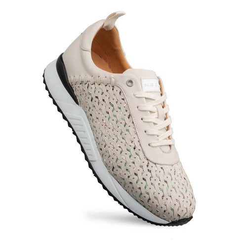 Mezlan Plata Laser-Cut Sneaker Light Green / Multi (21569)