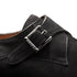 Mezlan Albini Suede Monk Strap Black (21722)