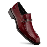 Mezlan Accola Textured Slip on - Burgundy