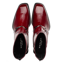 Mezlan Buscemi Hi-Shine Ornament Boot - Luxury Leather Dress Boot