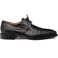 Mezlan Giovane Fuscus Crocodile Cap Toe Derby Black (50032-F)