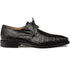 Mezlan Giovane Fuscus Crocodile Cap Toe Derby Black (50032-F)