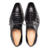 Mezlan Giovane Fuscus Crocodile Cap Toe Derby Black (50032-F)