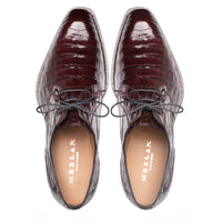 Mezlan Cratos Crocodile Derby - Luxury Leather Dress Shoe
