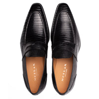 Mezlan Mayor Lizard Penny Loafer - Luxury Men's Dress Shoe