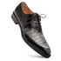 Mezlan Westside Two-Tone Crocodile Oxford Pearl Grey / Black (50172-F)