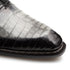 Mezlan Westside Two-Tone Crocodile Oxford Pearl Grey / Black (50172-F)