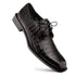 Mezlan Ugo Crocodile Square Toe Lace Up Derby Black (50200-F)