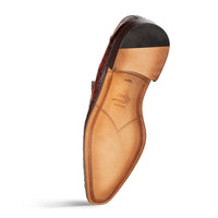 Mezlan Rhodas Croc Ornament Slip-On - Luxury Leather Loafer