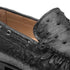 Mens Mezlan Rollini Ostrich Quill Dress Shoe Loafer in Black