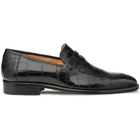 Mezlan Piccolo Alligator Penny Loafer Black (4954-J)