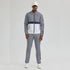 Walking Suit - Mens Houndstooth 2pc Navy Tracksuit