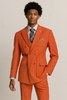 Men’s Slim Fit Canyon Clay Pinstripe Double Breasted Suit