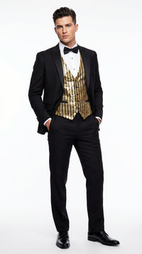 Men’s Black Award Ceremony Blazer Vintage Formal Tuxedo Jacket