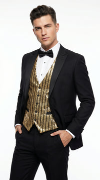 Men’s Black Award Ceremony Blazer Vintage Formal Tuxedo Jacket