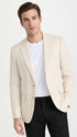 Men’s Ivory Cream Off White 2 Button Sport Coat, Classic Dress Casual Blazer