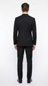 Men’s Black Classic Wool Double Breasted Suit, Formal Wedding Business Dress Suit
