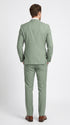 Vanderbilt Collection Men’s Sage 2 Piece Suit, Classic 2 Button Formal Wedding Business Dress Suit