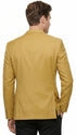 Men’s Gold Poplin Club Sport Coat, Classic Fit Dress Casual Blazer