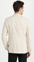 Men’s Ivory Cream Off White 2 Button Sport Coat, Classic Dress Casual Blazer