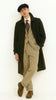 Men’s Black Long Trench Coat, All Weather Belted Maxi Length Dress Rain Coat