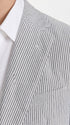Men’s Navy Seersucker 2 Piece Summer Suit, Modern Fit Lightweight Wedding Dress Suit