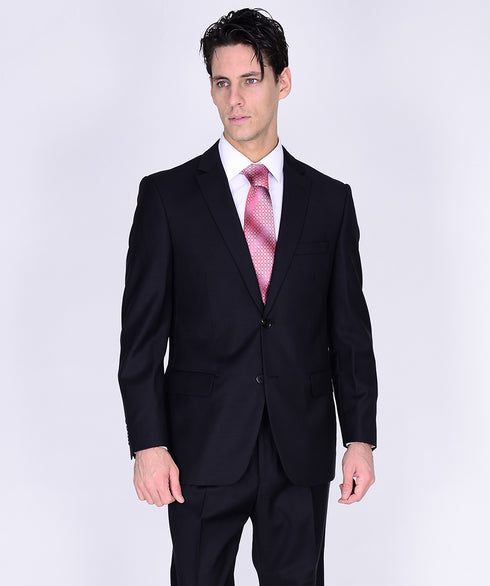 Mantoni Black or Gray 2-Button Slim or Modern Fit Suit