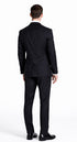 Mantoni Black, Gray, Navy Blue Stripe Two-button Wool Suit 3 Fabrics