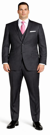 Mantoni Charcoal Two-button Wool Suit