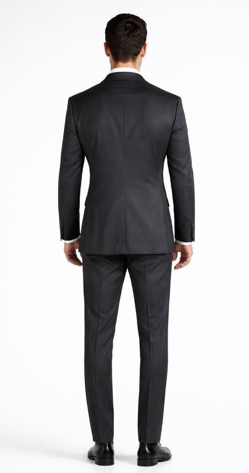 Mantoni Double-Breast Black, Grey, or Navy Wool Suit
